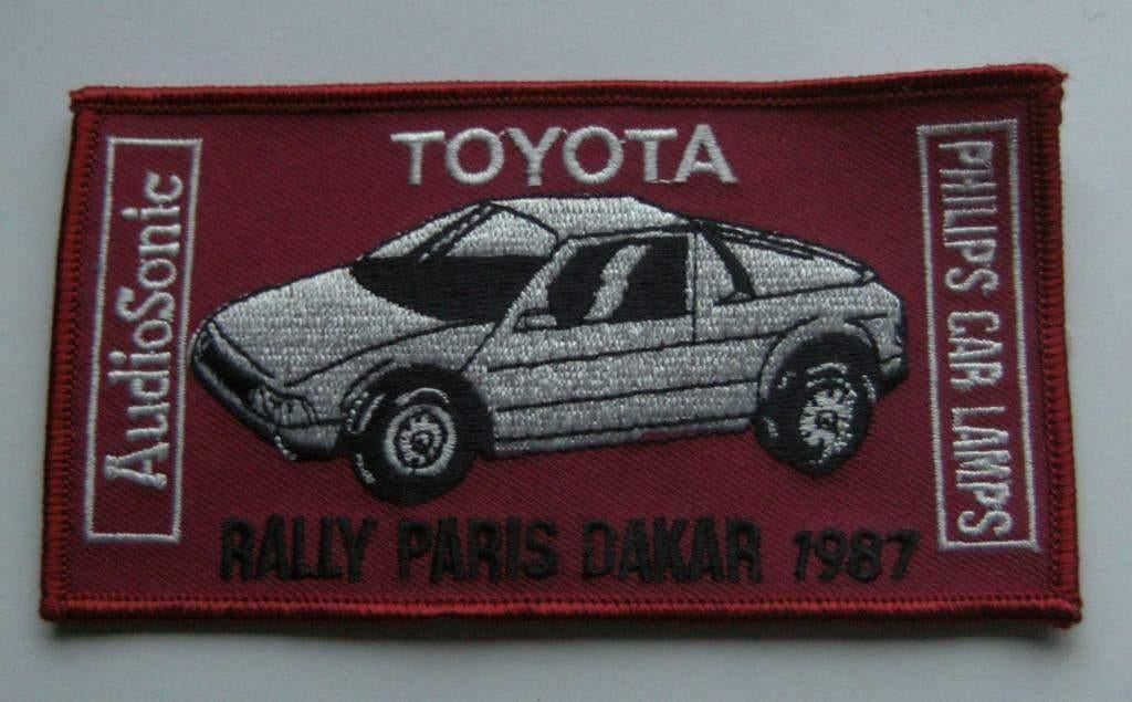 Parijs Dakar Toyota patch badge opnaai embleem Philips, Verzamelen, Ophalen of Verzenden, Nieuw, Auto's