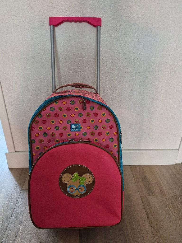 Rolkoffertje lief!, Ophalen, Wieltjes, Gebruikt, Hard kunststof