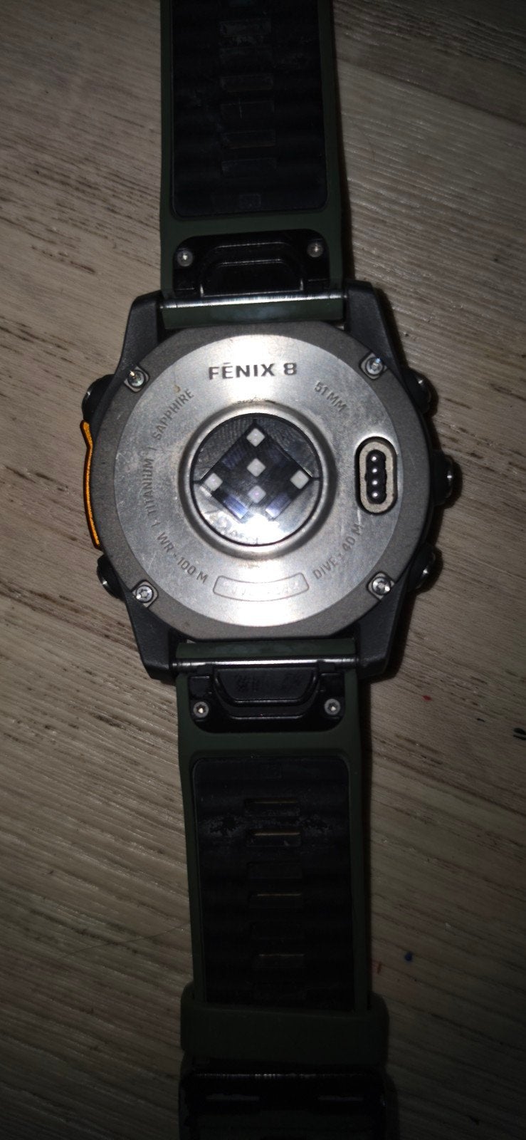 Garmin Fenix8 51mm, Staal, Polshorloge, Kunststof, Zo goed als nieuw
