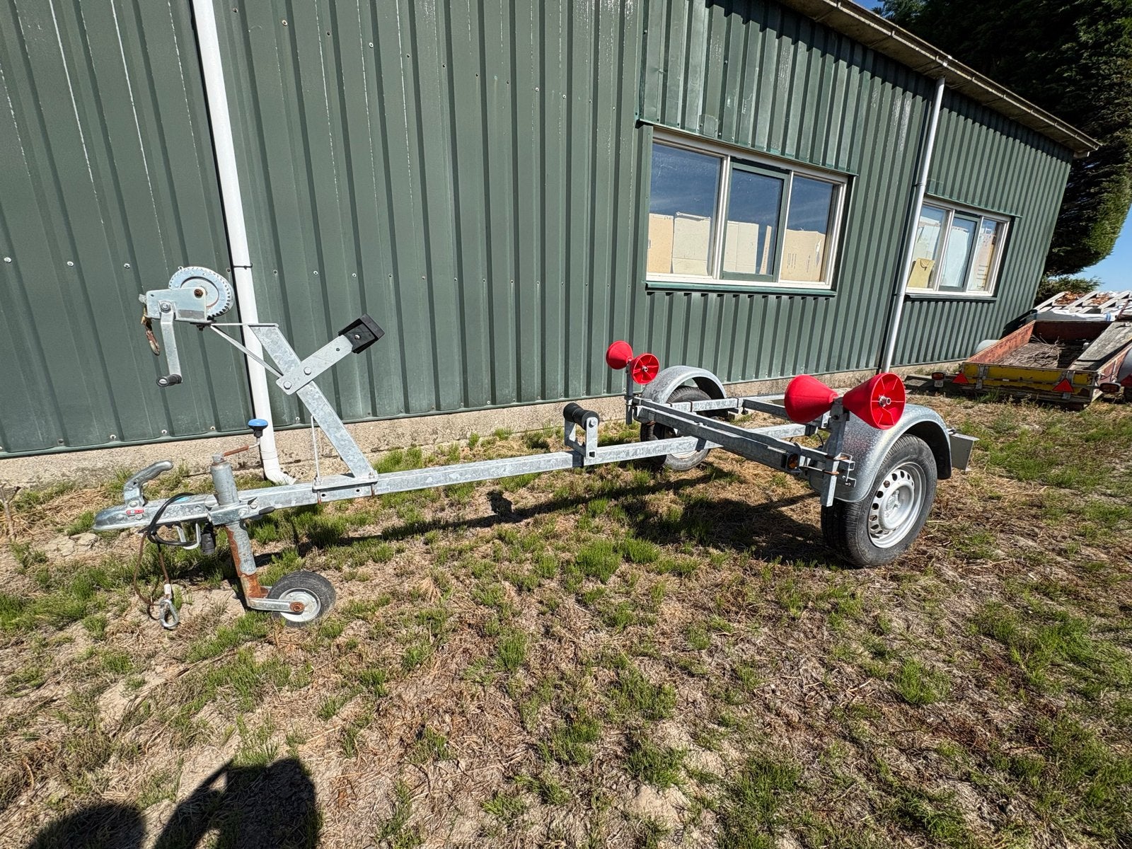 Te koop: Boottrailer 4,5 meter met lier, Ophalen, Gebruikt, Overige typen, Zeilboot of Motorboot