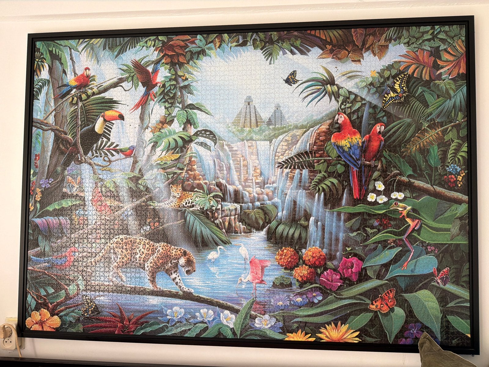 Jungle Puzzel 6000 Stukjes Ingelijst, Ophalen, Meer dan 1500 stukjes, Zo goed als nieuw, Legpuzzel