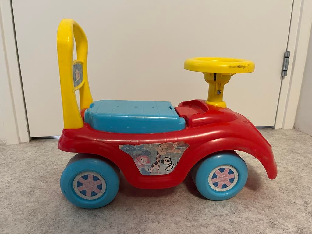 Leuke loopauto met toeter voor de eerste stapjes, Ophalen of Verzenden, Gebruikt
