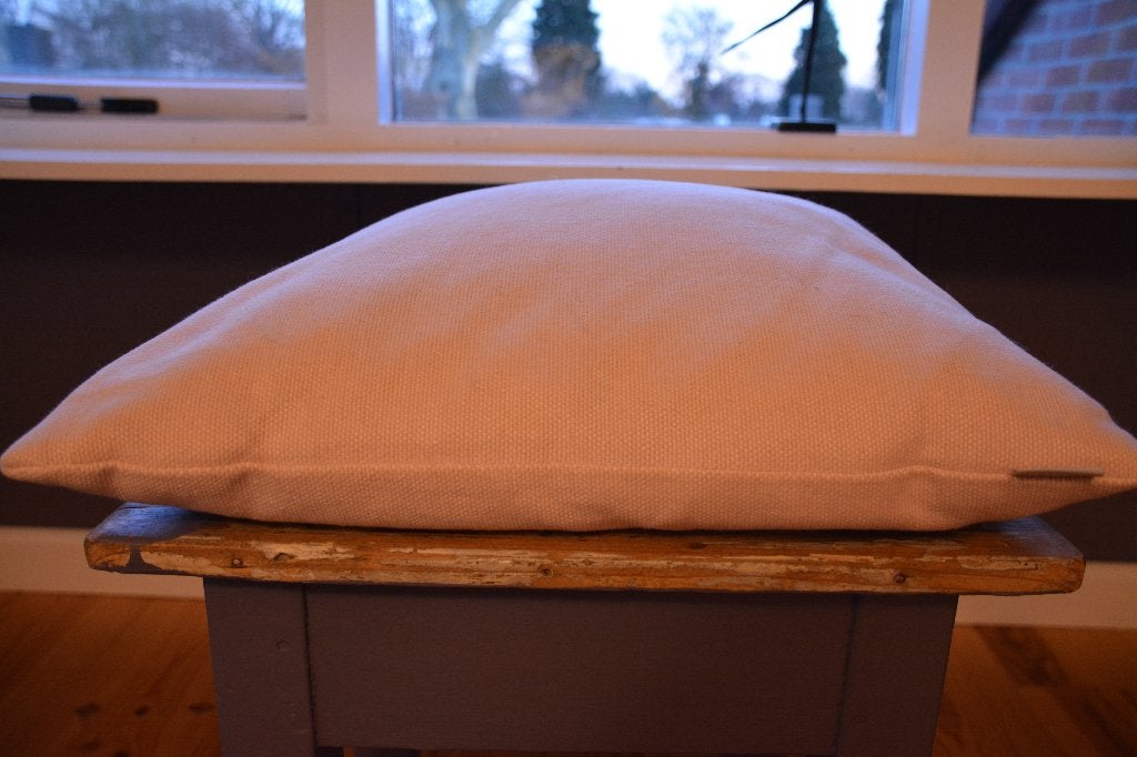 Licht roze kussensloop 50x50 cm | 100% katoen | Merk Linum, Ophalen of Verzenden, Zo goed als nieuw, Roze, Vierkant