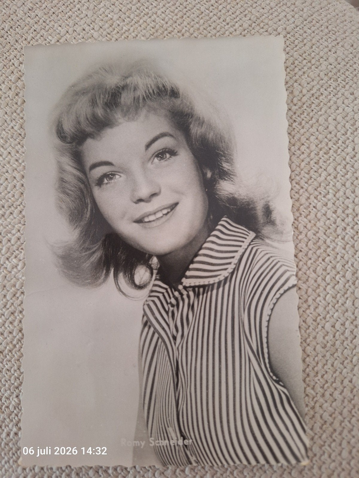 Romy Schneider kaart, Ophalen of Verzenden, Gebruikt, Film, Foto of Kaart
