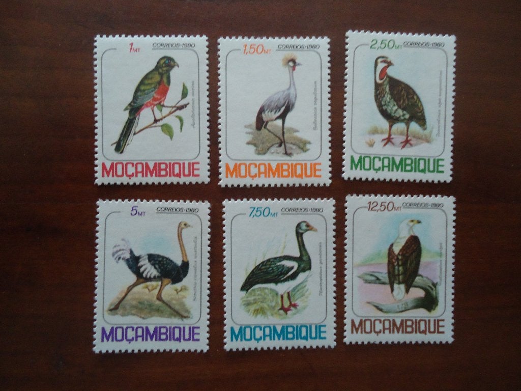 Vogels Mocambique 1980, mi. 771-76 postfris/ongebruikt, Ophalen of Verzenden, Postfris, Dier of Natuur