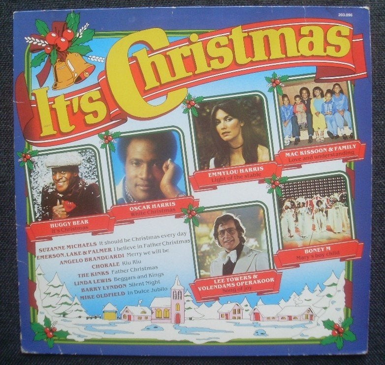 It's Christmas (LP)oa Kinks Boney M Mike Oldfield E. Harris, LP, Gebruikt, Ophalen of Verzenden, Pop