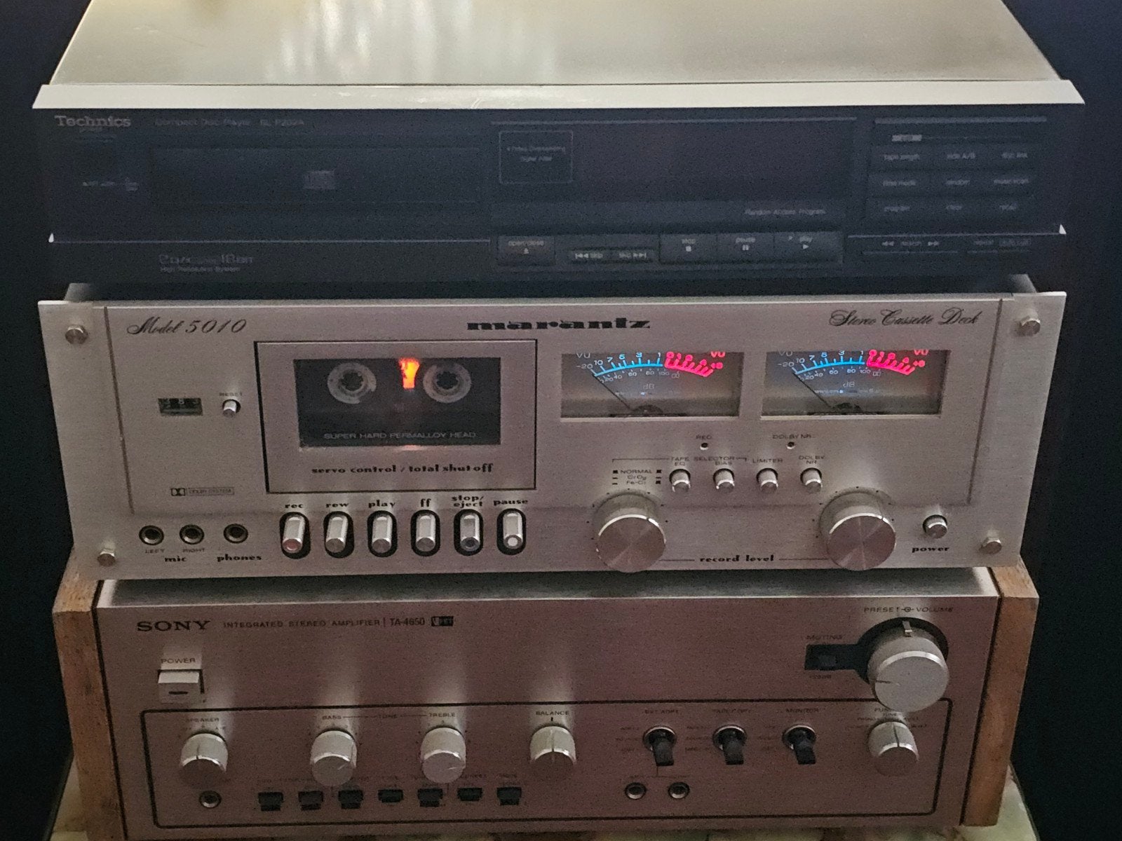 Marantz 5210 cassettedeck z.g.a.n., Ophalen of Verzenden, Enkel, Marantz, Tape counter