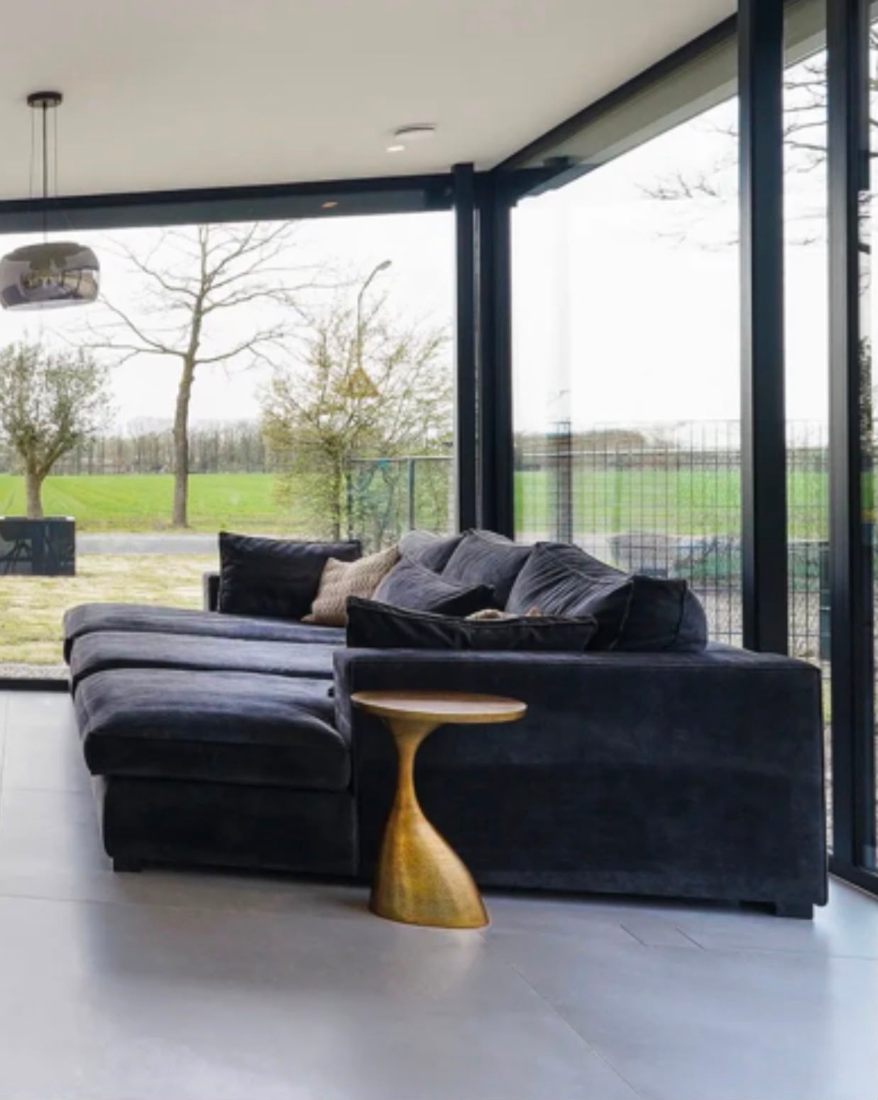 Moderne Hoekbank Annabelle - Adore Forest 162, Ophalen, 100 tot 125 cm, Hoekbank, 300 cm of meer