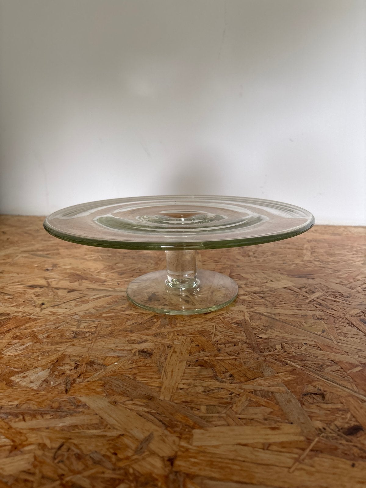 Glazen taartplateau - Perfect voor gebak en decoratie, Overige typen, Ophalen, Zo goed als nieuw, Glas