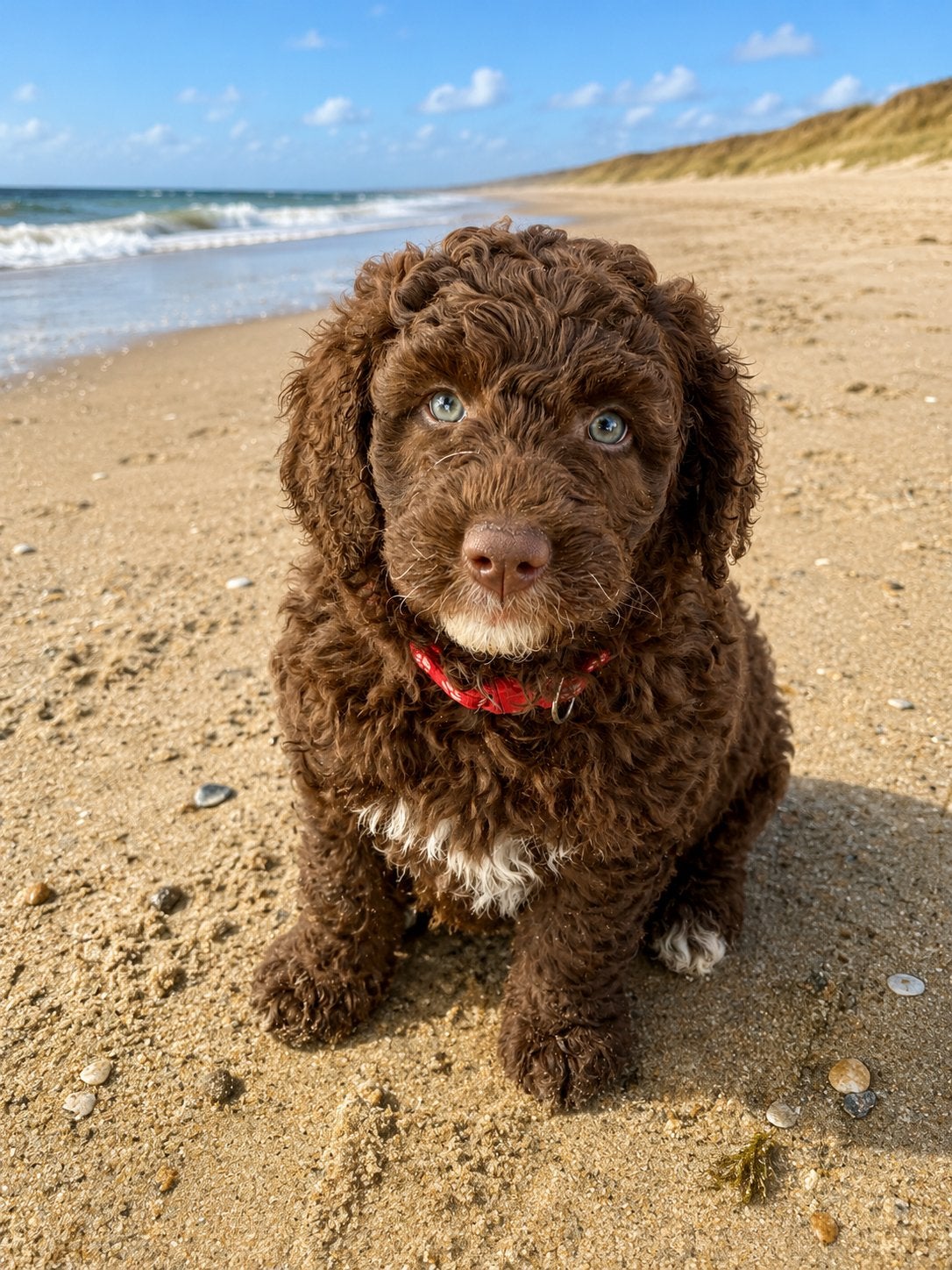 Nog 1Aussiedoodle teefje, Dieren en Toebehoren, Honden | Niet-rashonden, Middel, Meerdere dieren, Particulier, Meerdere, Nederland
