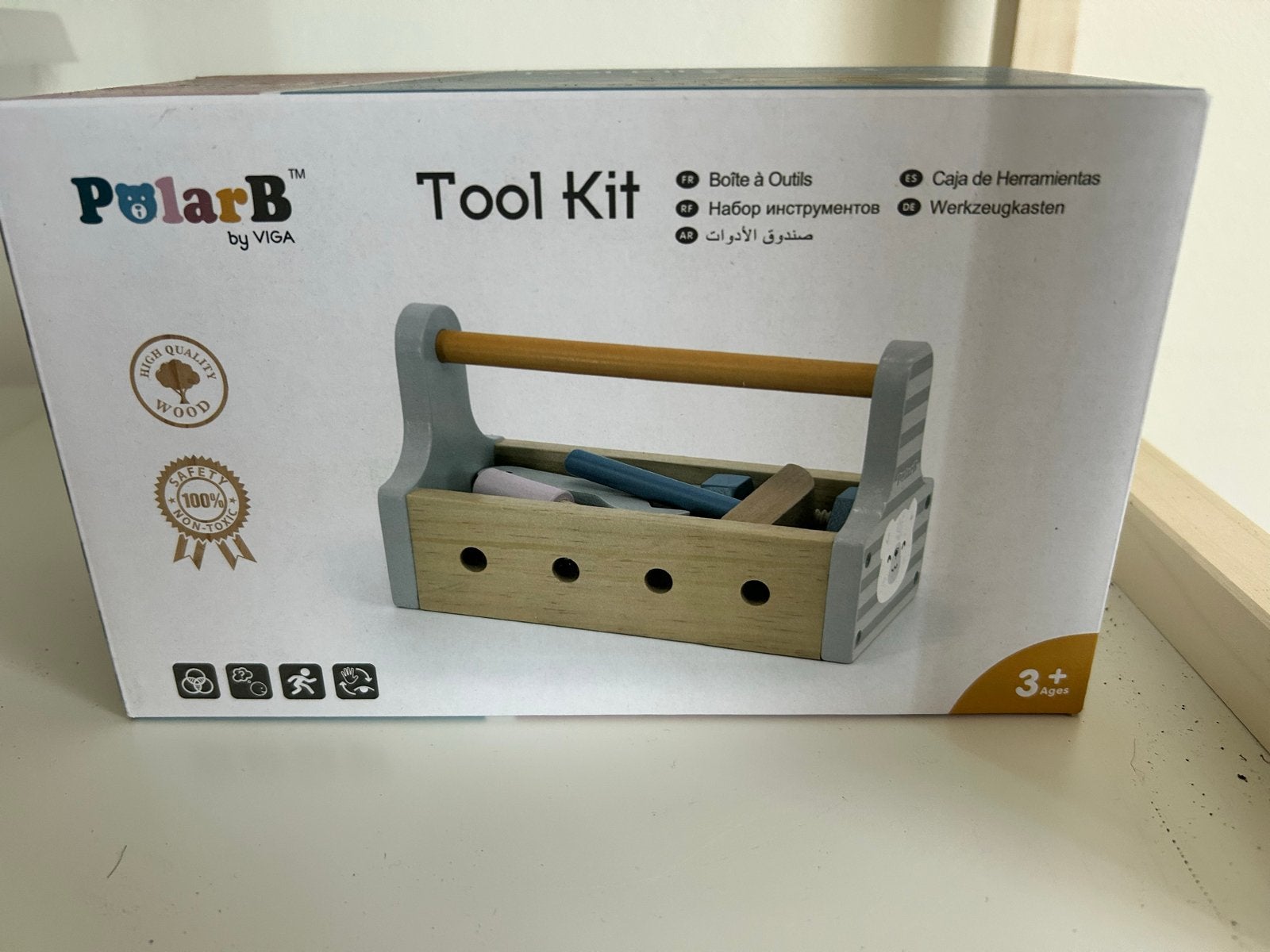 PolarB by VIGA Houten Gereedschapskist Speelgoed, Kinderen en Baby's, Speelgoed | Houten speelgoed, Ophalen of Verzenden, Nieuw