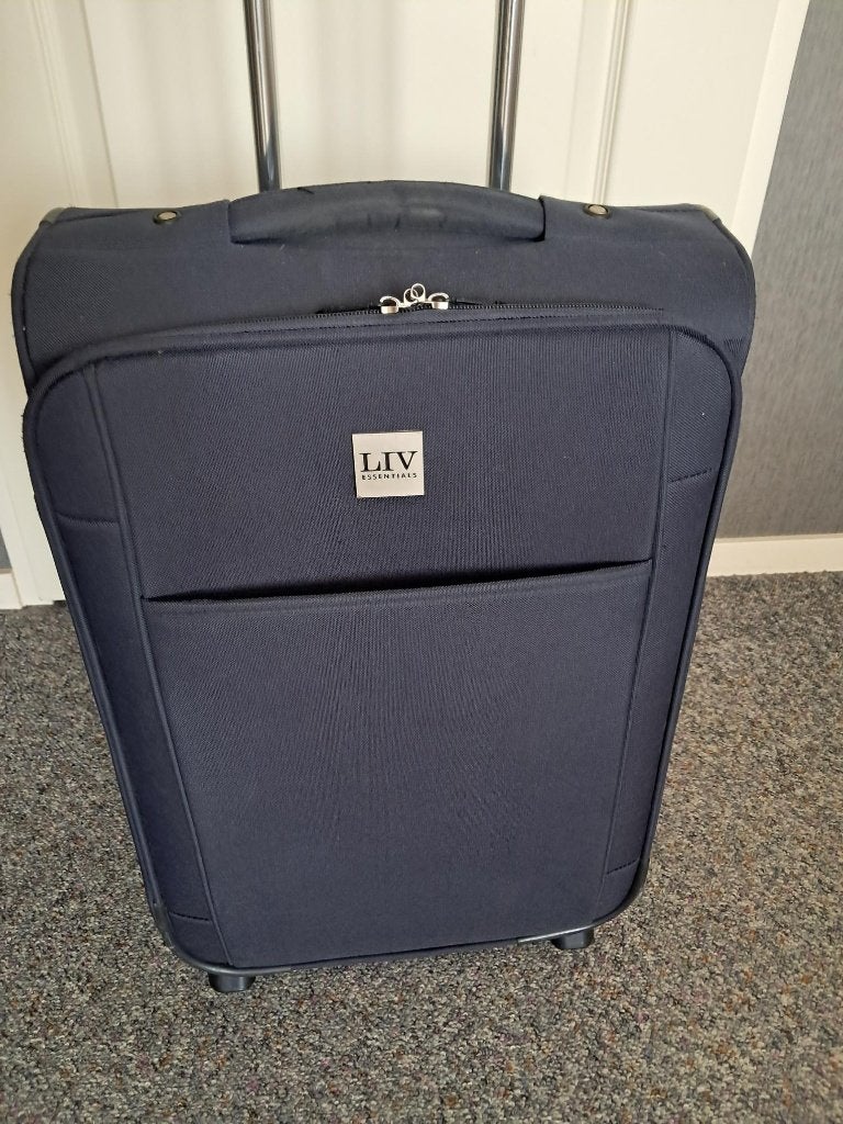 koffer LIV 53x37x20cm Blauw, Sieraden, Tassen en Uiterlijk, Koffers, Overige materialen, Wieltjes, Gebruikt, 50 tot 60 cm