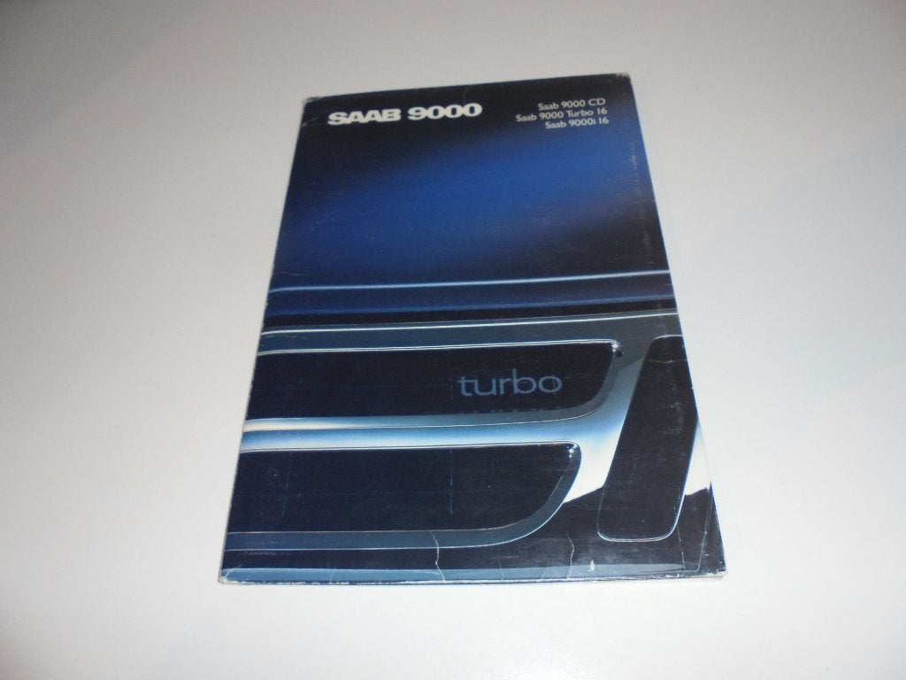 brochure Saab 9000 i16/ Turbo 16/ CD 1989, Ophalen of Verzenden, Zo goed als nieuw, Overige merken