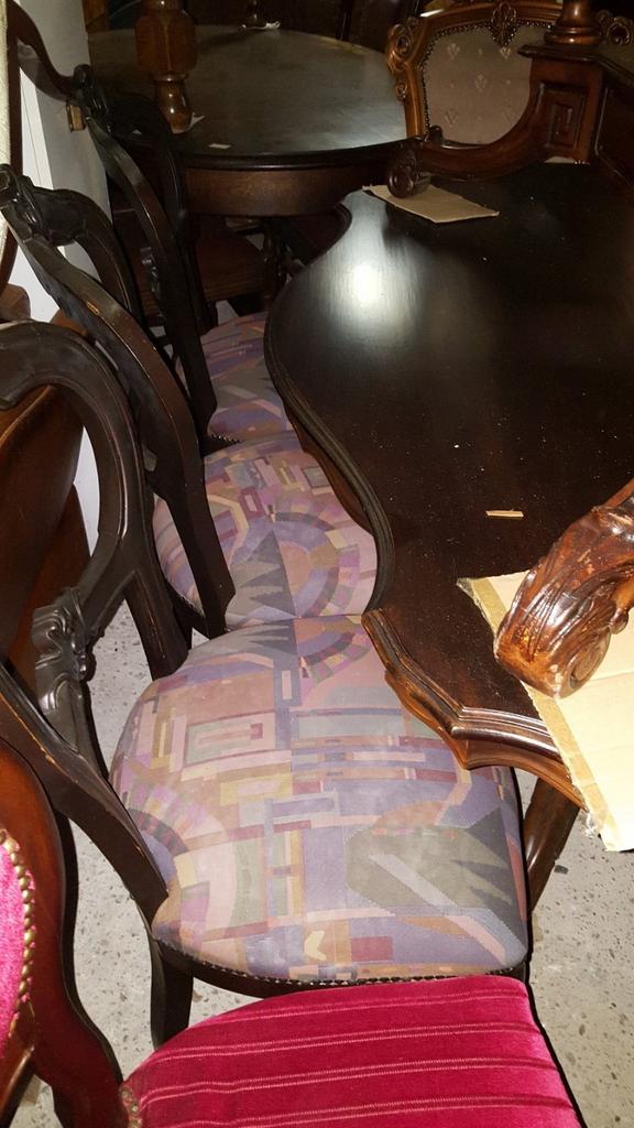 6 biedermeier eetkamers stoelen, Verzenden