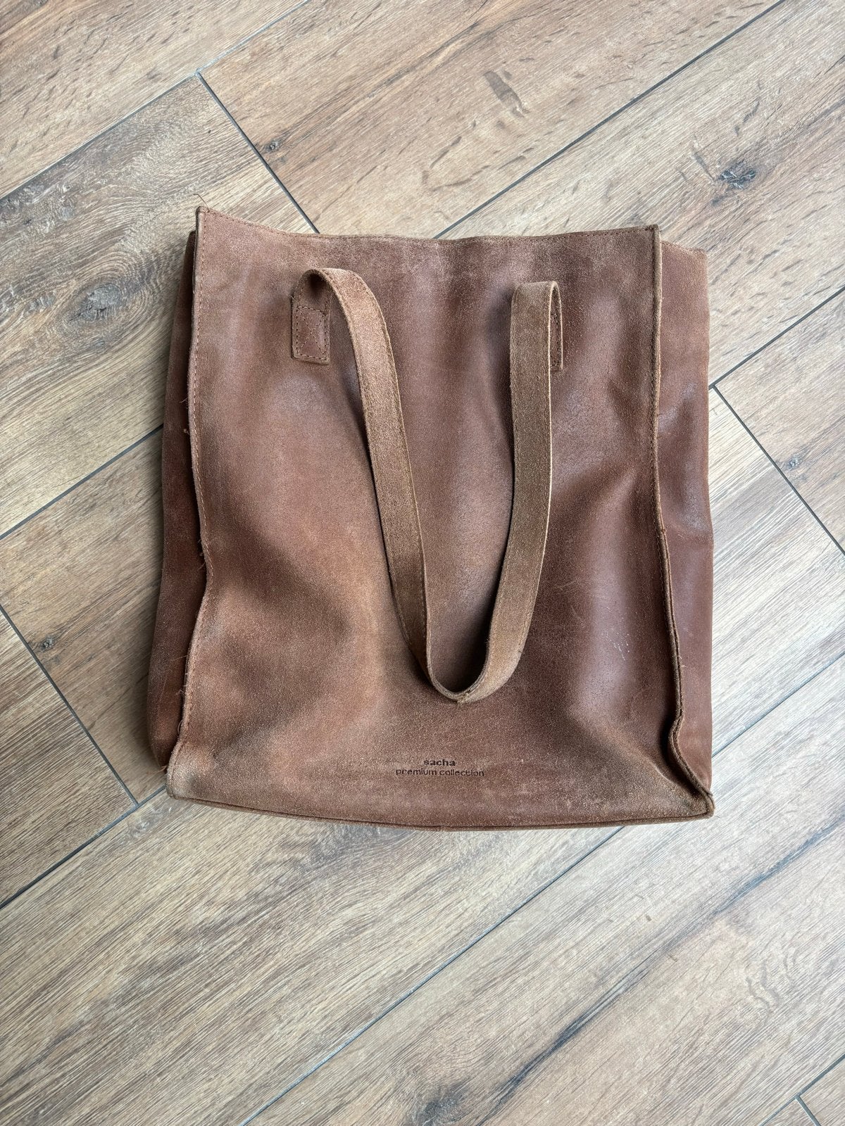 Sacha Premium Collection Shopper - Bruin Suède, Ophalen of Verzenden, Gebruikt, Bruin, Shopper