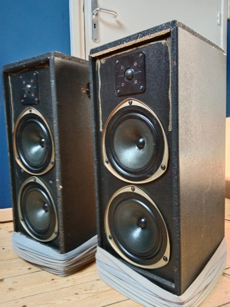Vintage KEF 304 Speakers - Klassiek Geluid, Gebruikt, 60 tot 120 watt, Front, Rear of Stereo speakers, Ophalen