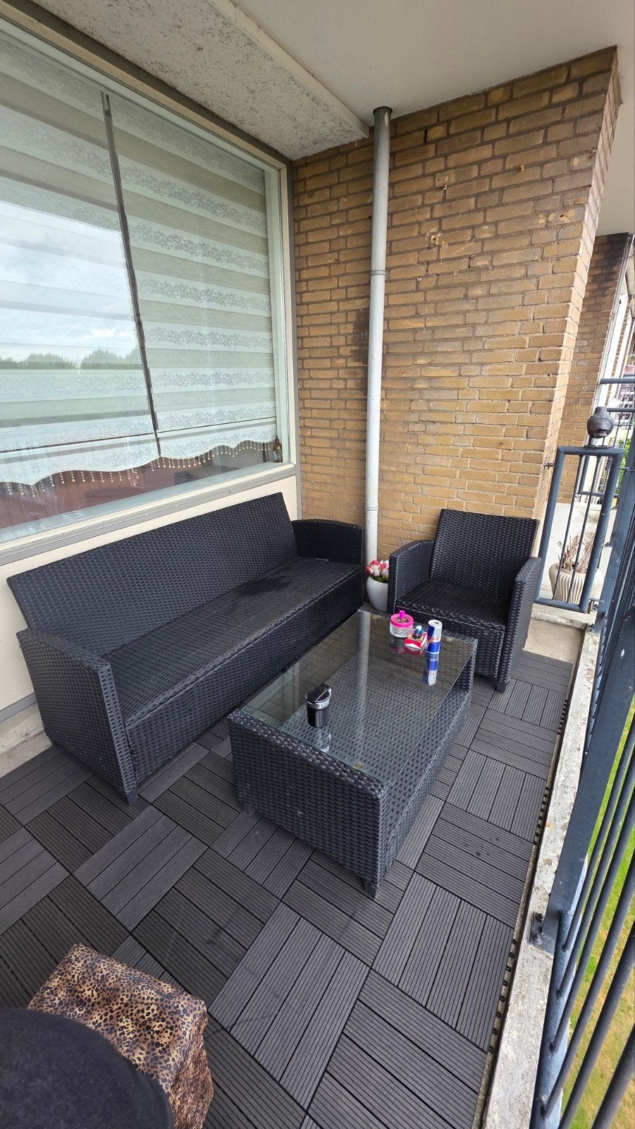 Loungeset met 2 zitsbank en 1 tafel, Tuin en Terras, Ophalen, Bank