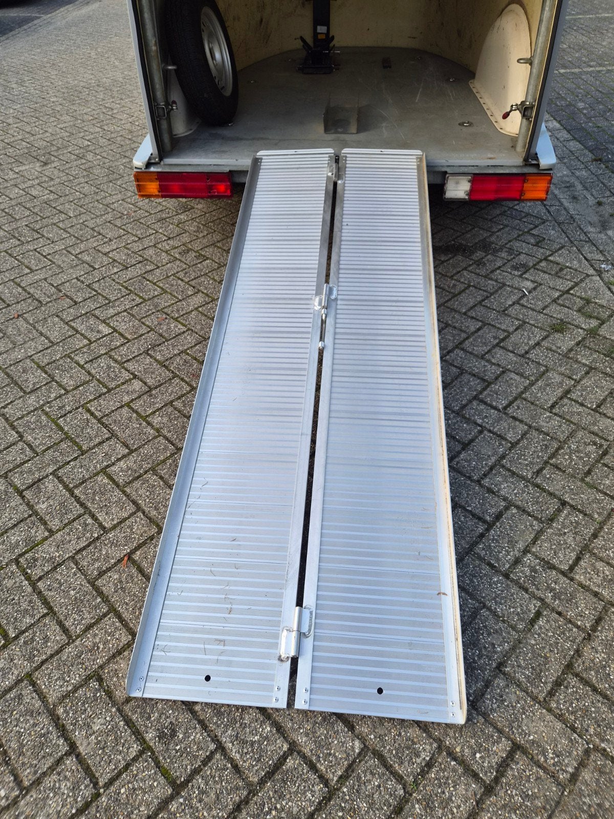 Aluminium oprijplaat 208 cm lang, 70 cm breed, Ophalen, Zo goed als nieuw