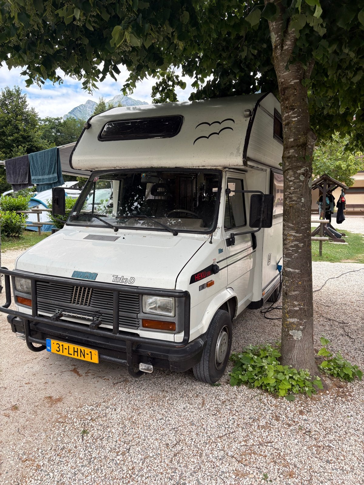 Fiat Ducato Turbo D Alkoof Camper apk tot 2028, Standaard zit, Alkoof, Ringverwarming, Reservewiel