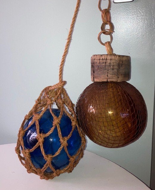 Vintage glazen drijver visnet, Ophalen of Verzenden, Huis en Inrichting