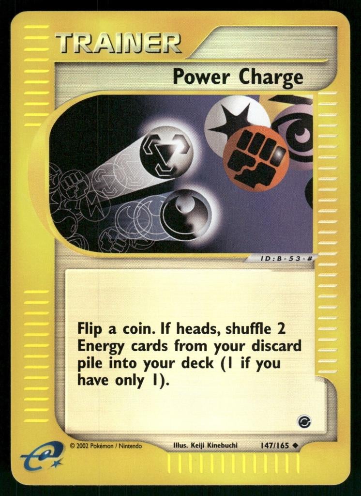 Power Charge 147/165 - Expedition Base Set (Reverse Holo), Hobby en Vrije tijd, Verzamelkaartspellen | Pokémon, Gebruikt, Verzenden