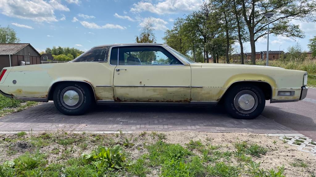 Cadillac Eldorado Coupe 1969 LPG, Auto's, Automaat, Geel, Bedrijf, Te koop
