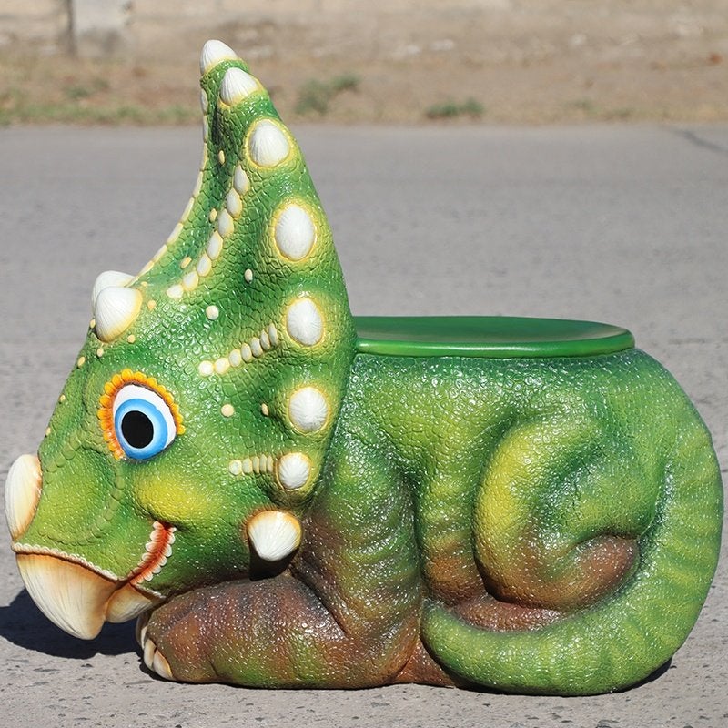 Baby Triceratops Stoel – Gelcoat Coated Kinderstoel, Ophalen, HorecaBeelden, Overige typen, HorecaBeelden