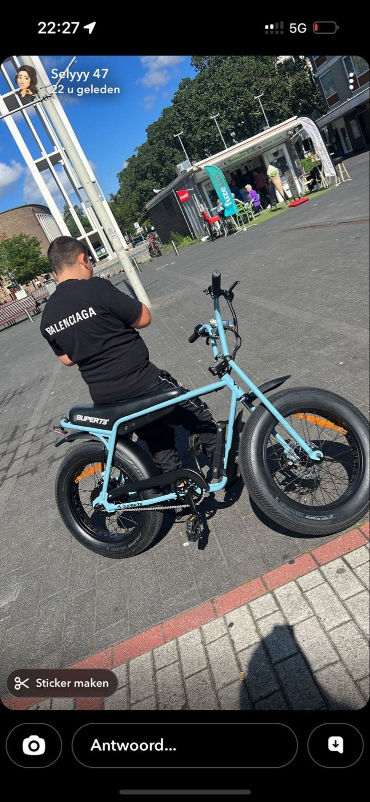 Super73 Z1 E-bike - Slechts 2 maanden oud!, Zo goed als nieuw, Minder dan 47 cm, 30 tot 50 km per accu, Ophalen