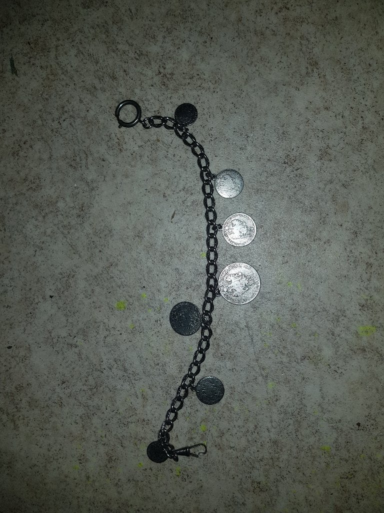 antieke zilveren Charivari-sieraad, Antiek en Kunst, Antiek | Goud en Zilver, Ophalen of Verzenden, Zilver