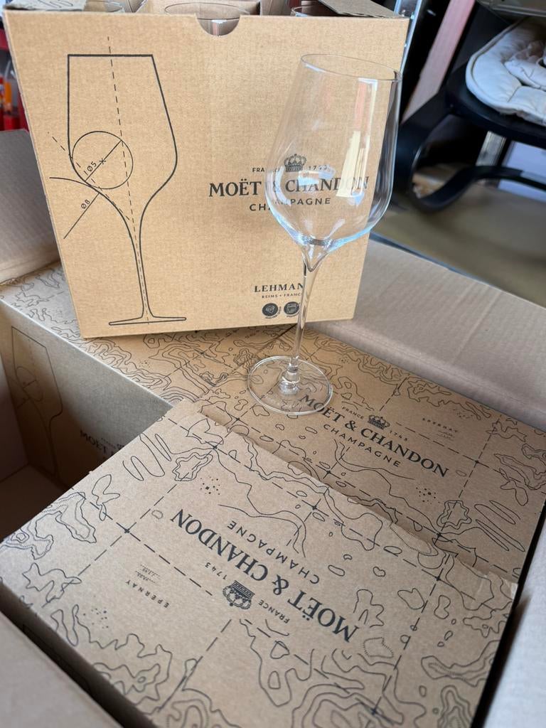 Champagne Flutes / glas NIEUW - per 6 stuks, Ophalen, Nieuw, Overige typen