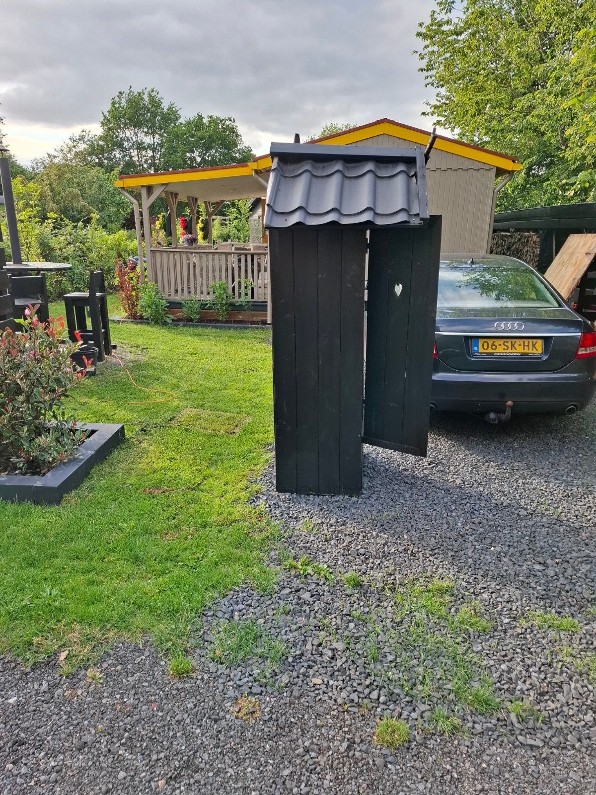 Decoratieve Buiten WC / Tuinhuisje met Hartje, Tuin en Terras, Ophalen of Verzenden, Gebruikt