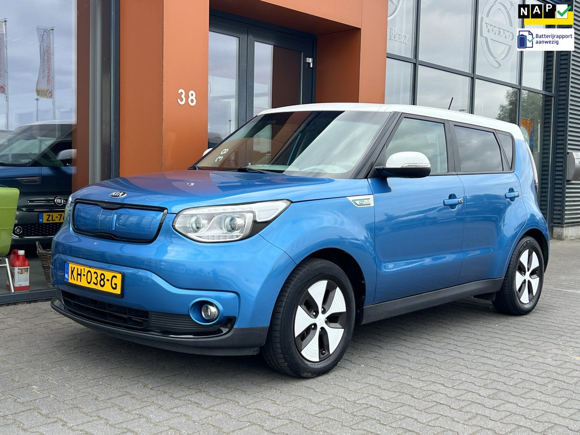 Kia Soul EV Executive 27 kWh SOH100%|Cruise|Camera|DAB+|Crui, Auto's, 212 km, Gebruikt, Blauw, 1465 kg