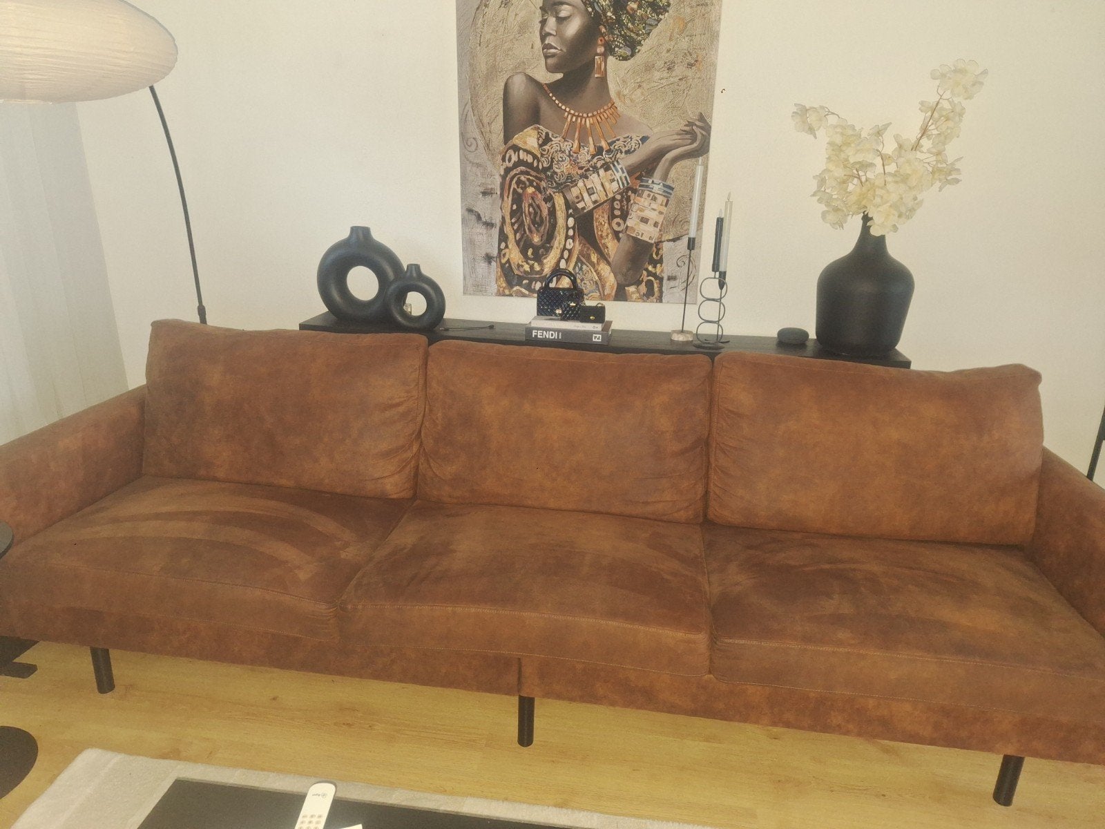 Bank Collin leenbakker 4 zits, Huis en Inrichting, Ophalen, Overige materialen, 75 tot 100 cm, Zo goed als nieuw