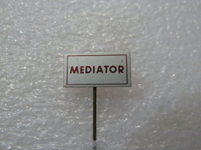 Vintage Mediator Speldje/Pin, Verzamelen, Ophalen of Verzenden, Gebruikt, Overige onderwerpen, Speldje of Pin