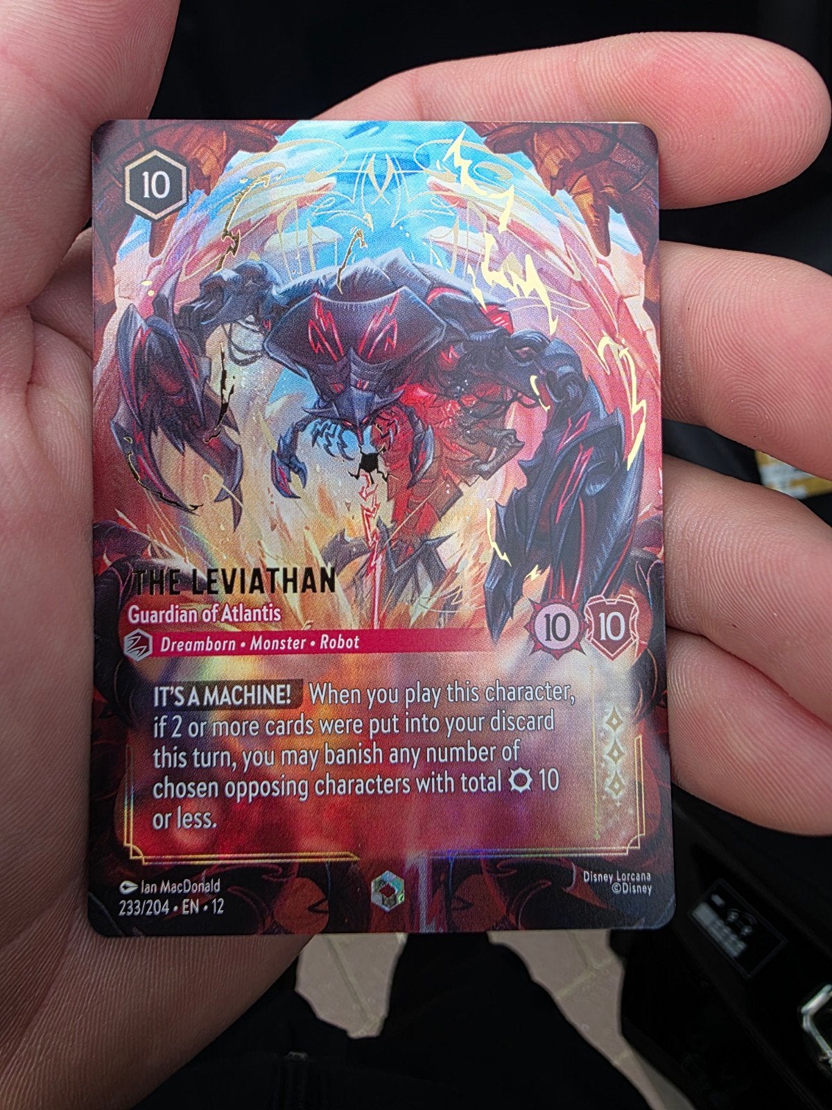 Disney Lorcana: The Leviathan (233/204 EN) - Foil Kaart, Hobby en Vrije tijd, Verzamelkaartspellen | Overige, Zo goed als nieuw