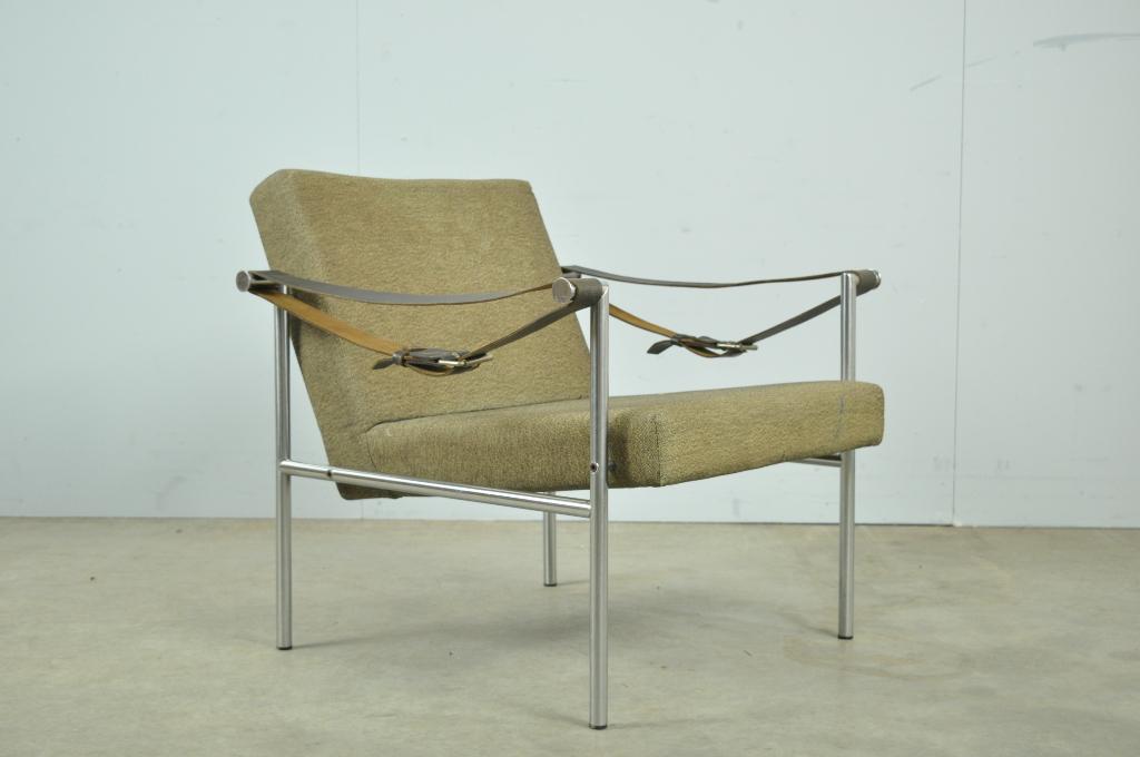 Vintage SPECTRUM fauteuil SZ08, Martin Visser, 1960, Modern vintage, Gebruikt, Leer, 75 tot 100 cm