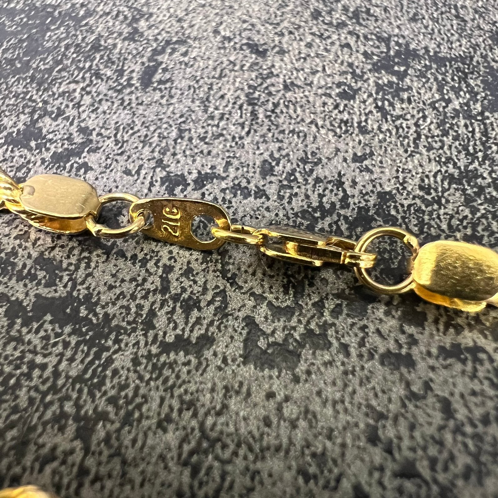21k gouden ketting rope schakel prachtig model, Ophalen of Verzenden, Zo goed als nieuw, Goud