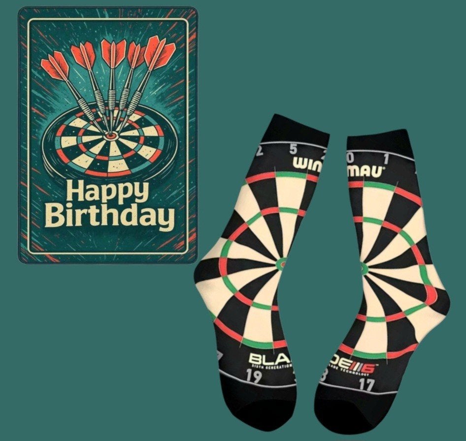 DART SOKKEN + VERJAARDAGS KAART DART, Kleding | Heren, Ophalen of Verzenden, Nieuw
