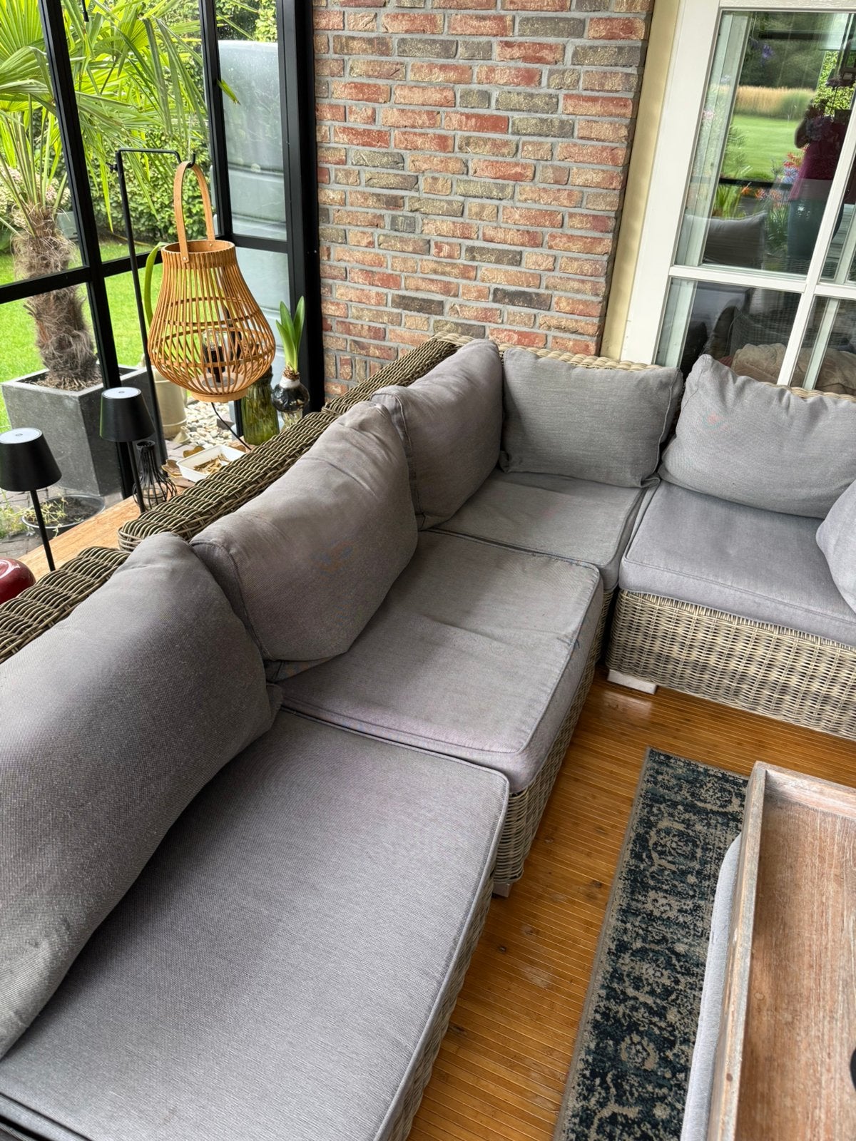Kussens voor loungeset 73 bij 73 cm, Ophalen, Zo goed als nieuw, Overige materialen
