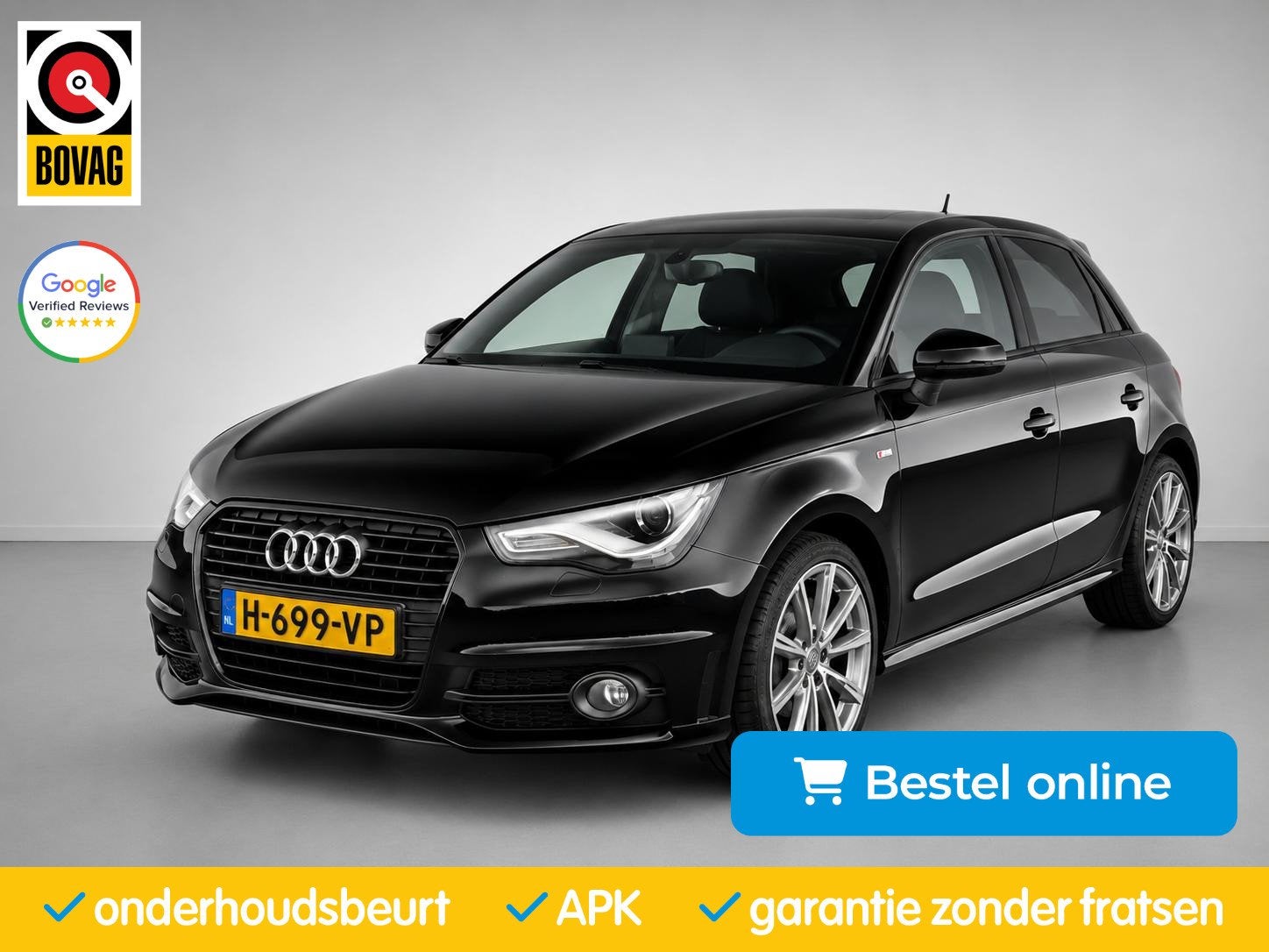 Audi A1 Sportback 1.2 TSFI S-Line|PDC|Navi|Stoelverwarming|B, Voorwielaandrijving, Euro 5, 86 pk, Zwart