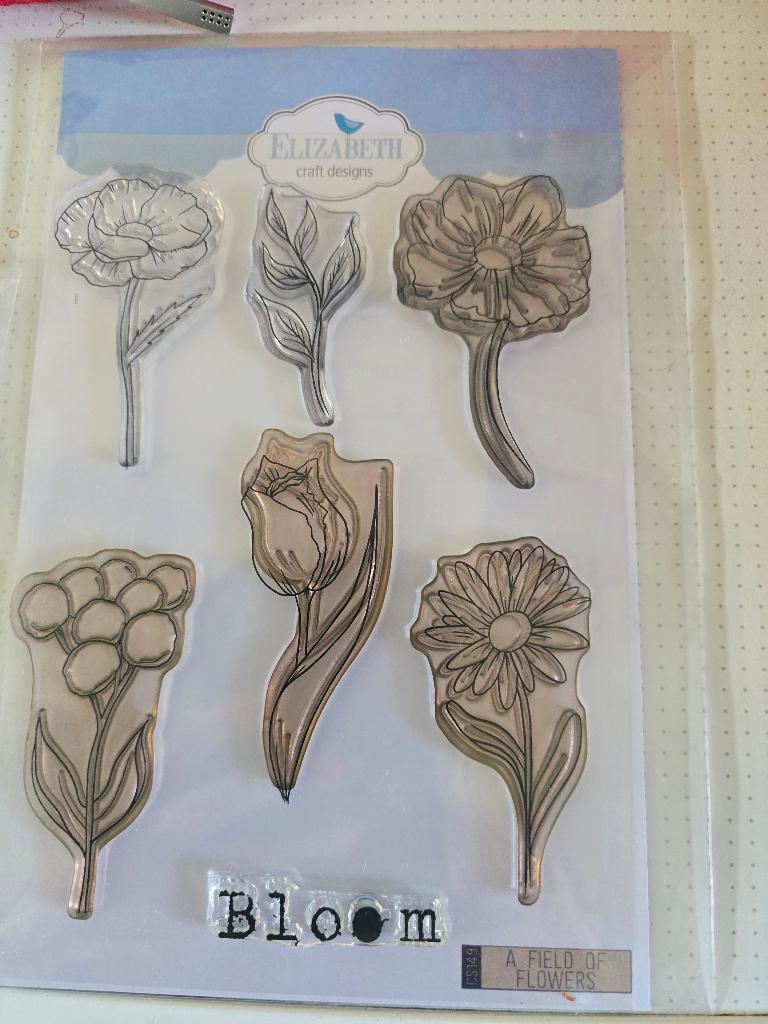 Elisabeth craft designs: A field of flowers, Ophalen of Verzenden, Gebruikt, EZ-mounted stempel