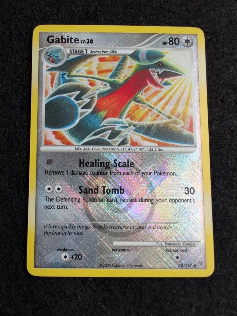 Gabite - 59/147 Cross-hatch Holo pokemon promo - League, Ophalen of Verzenden, Zo goed als nieuw, Losse kaart, Foil