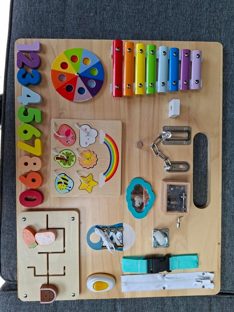 Houten activiteitenbord voor baby's en peuters, Ophalen of Verzenden