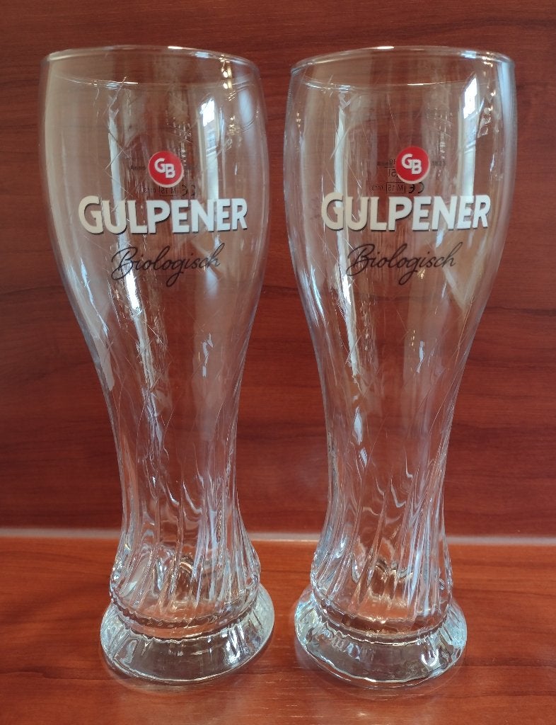 Gulpener Witbier Weizener Glazen 50cl M15. (G2) OPRUIMING, Verzamelen, Ophalen of Verzenden, Gebruikt, Glas of Glazen, Gulpener