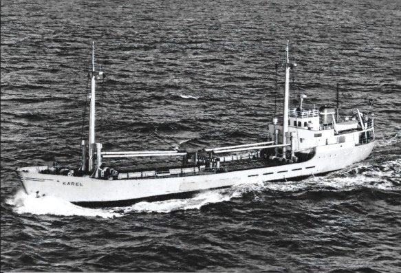 KAREL kustvaart kustvaarder coaster scheepvaart, Ophalen of Verzenden, Zo goed als nieuw, Kaart, Foto of Prent
