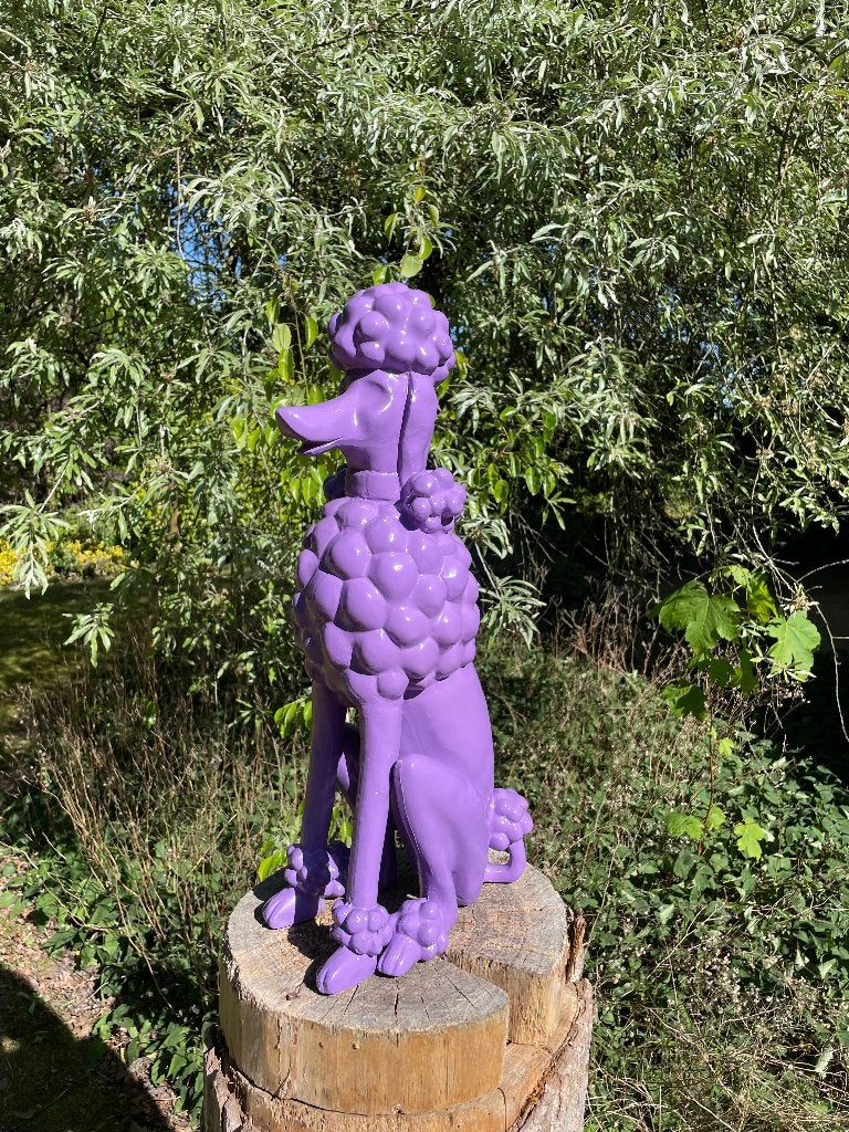 Beeld hond poedel abstract, tuin, gazon  60cm, Tuin en Terras, Ophalen, Nieuw, Kunststof, Dierenbeeld