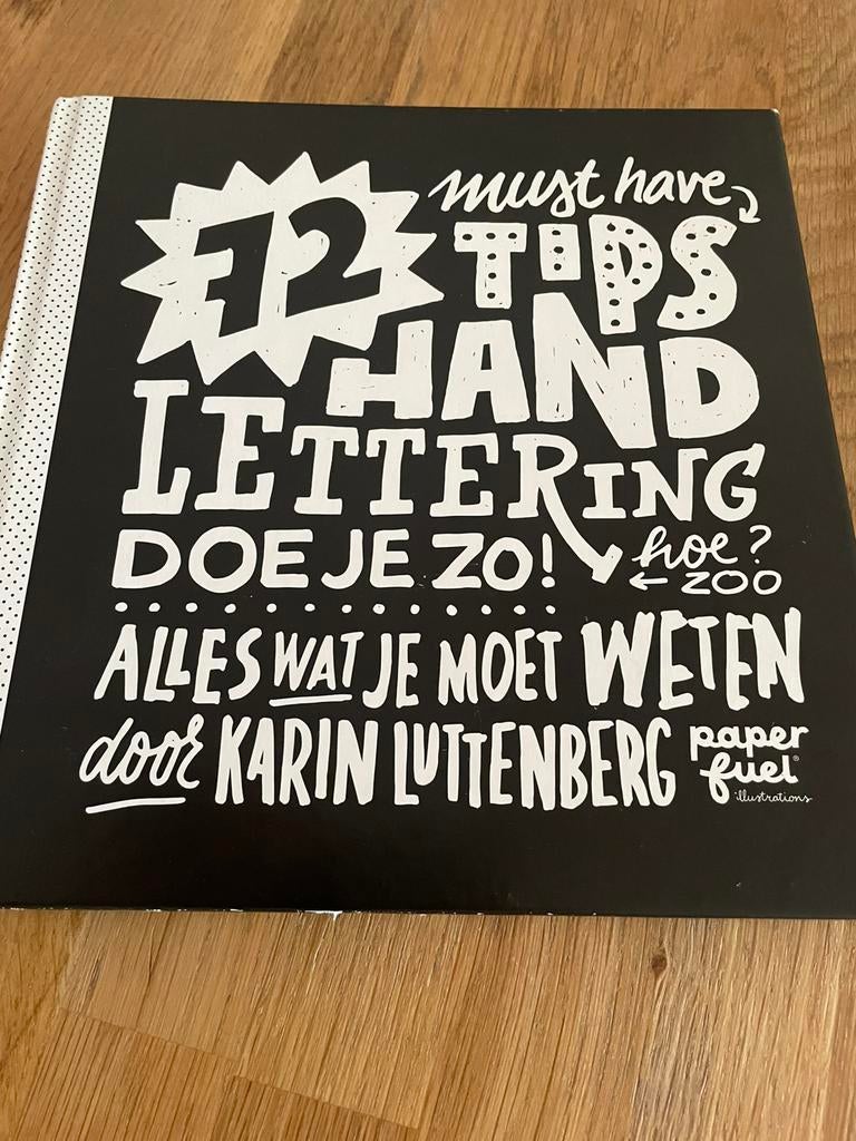 Karin Luttenberg - 72 tips - Handlettering doe je zo!, Ophalen, Zo goed als nieuw, Karin Luttenberg