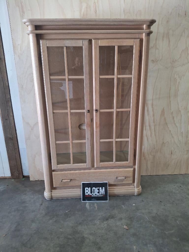 Kast Vitrinekast, Huis en Inrichting, Kasten | Vitrinekasten, Ophalen, Met plank(en), Gebruikt, 100 tot 150 cm