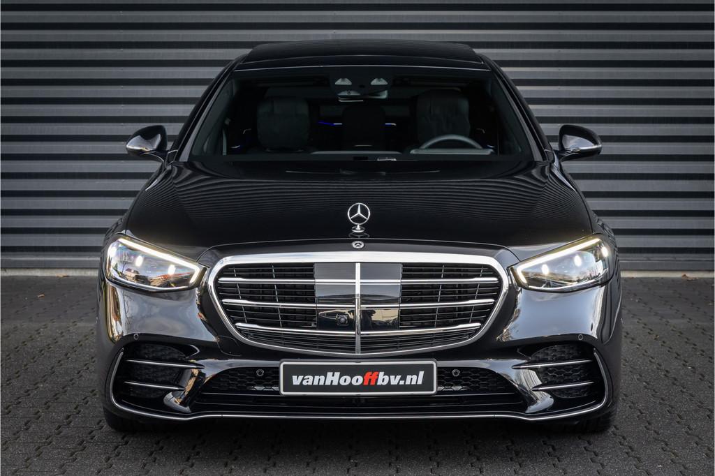 Mercedes-Benz S-Klasse 450d 4MATIC Lang AMG Line Chauffeursp, Automaat, Gebruikt, Zwart, 368 pk