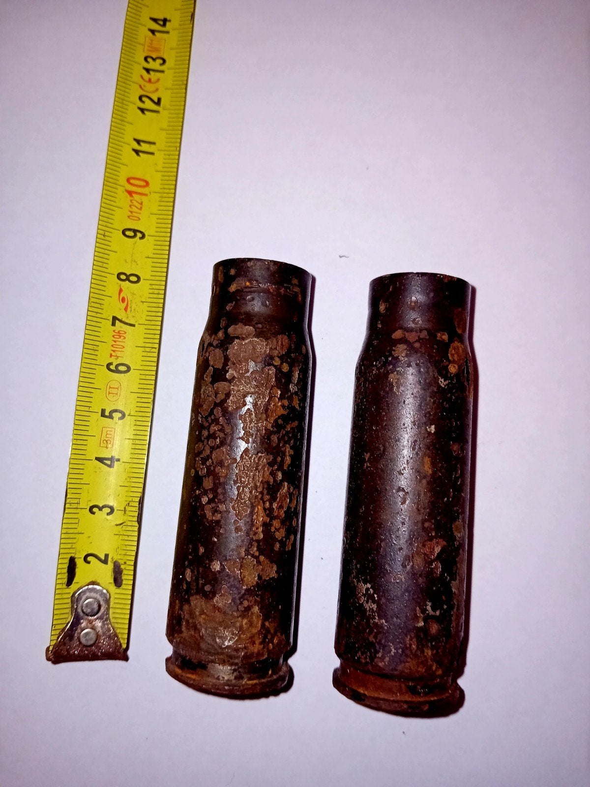 WO2 Duitse 20x82mm MG 151/20 Hulzen - 2 Stuks, Ophalen of Verzenden, Duitsland, Hulzen of Bodemvondsten